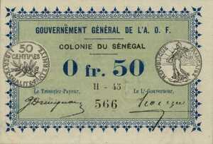 Senegal, .5 Franc, P1b