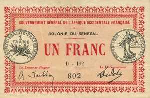 Senegal, 1 Franc, P2c