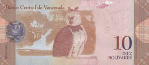 Venezuela, 10 Bolivar, P90New v1, B360e
