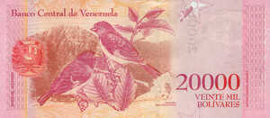 Venezuela, 20,000 Bolivar, P99New, B369c