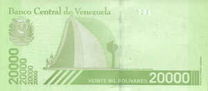 Venezuela, 20,000 Bolivar, B380a