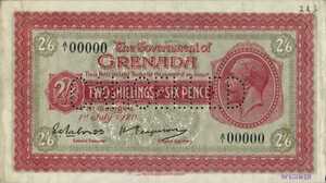 Grenada, 2/6 Shilling and Pence, P1s