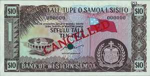Western Samoa, 10 Tala, P18s