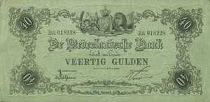 Netherlands, 40 Gulden, P22
