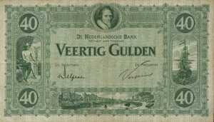 Netherlands, 40 Gulden, P37