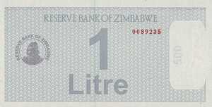 Zimbabwe, 1 Litre, 