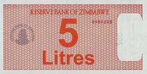 Zimbabwe, 5 Litre, 