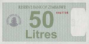 Zimbabwe, 50 Litre, 