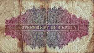 Cyprus, 2 Shilling, P21 v8, B121h
