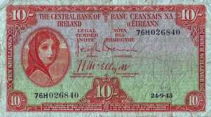 Ireland, Republic, 10 Shilling, P56b, B201g