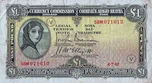 Ireland, Republic, 1 Pound, P2C, B115f