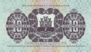 Gibraltar, 10 Shilling, BNP102