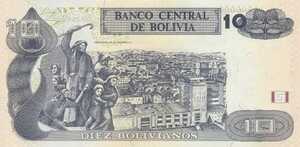 Bolivia, 10 Boliviano, B412d