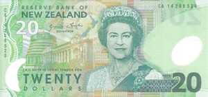 New Zealand, 20 Dollar, P187New, B133h