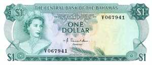 Bahamas, 1 Dollar, P35a v2, B301a