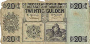 Netherlands, 20 Gulden, 