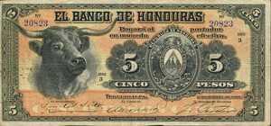 Honduras, 5 Peso, P22