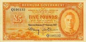 Bermuda, 5 Pound, P17