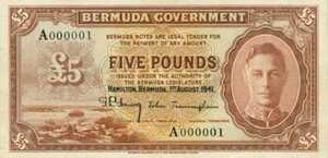 Bermuda, 5 Pound, P12