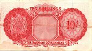 Bahamas, 10 Shilling, P14b