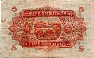 East Africa, 5 Shilling, P28a v2, B217c2