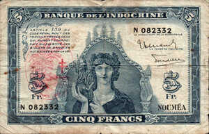 New Hebrides, 5 Franc, P5, 711, 1721