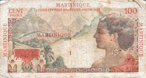 Martinique, 100 Franc, P37