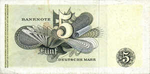 Germany - Federal Republic, 5 Deutsche Mark, P13i