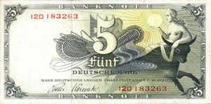 Germany - Federal Republic, 5 Deutsche Mark, P13i
