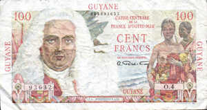 French Guiana, 100 Franc, P23a