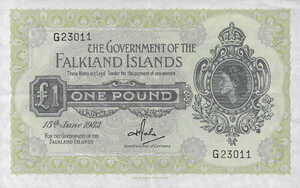 Falkland Islands, 1 Pound, P8e