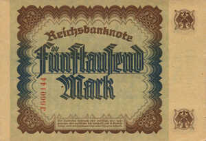 Germany, 5,000 Mark, P77, B230a