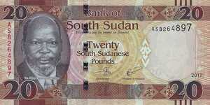 Sudan, South, 20 Pound, P13New, B113c