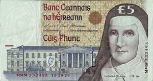 Ireland, Republic, 5 Pound, P75br