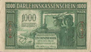 Germany, 1,000 Mark, R134b