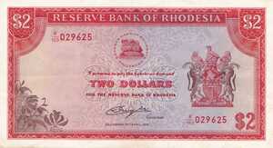 Rhodesia, 2 Dollar, P35d