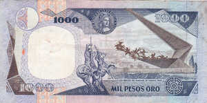 Colombia, 1,000 Peso Oro, P424c