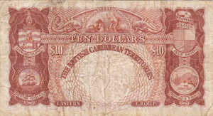 British Caribbean Territories, 10 Dollar, P4