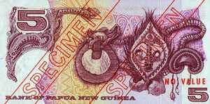 Papua New Guinea, 5 Kina, P2s1, B102as1