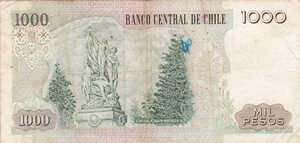 Chile, 1,000 Peso, P154c