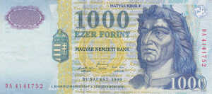 Hungary, 1,000 Forint, P180b