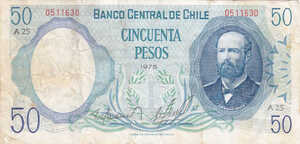 Chile, 50 Peso, P151a v1