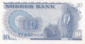 Norway, 10 Krone, P36c