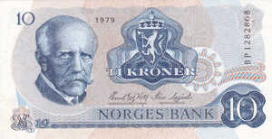 Norway, 10 Krone, P36c