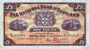 Scotland, 1 Pound, P258b, B933b