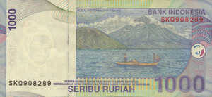 Indonesia, 1,000 Rupiah, P141i, B597i