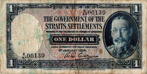 Straits Settlements, 1 Dollar, P16a