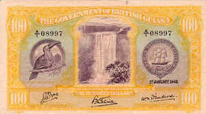 British Guiana, 100 Dollar, P17, B112