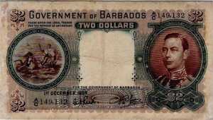 Barbados, 2 Dollar, P3c, B-103c