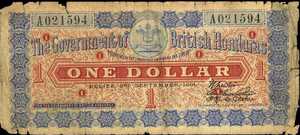 British Honduras, 1 Dollar, P8b